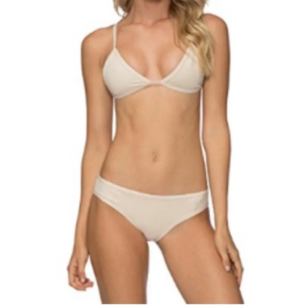 Tavik Jett Top + Ali Bottom Swim Set Tapioca Small